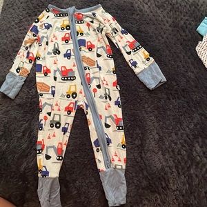 Little Sleepies construction truck pajamas, 0-3 months